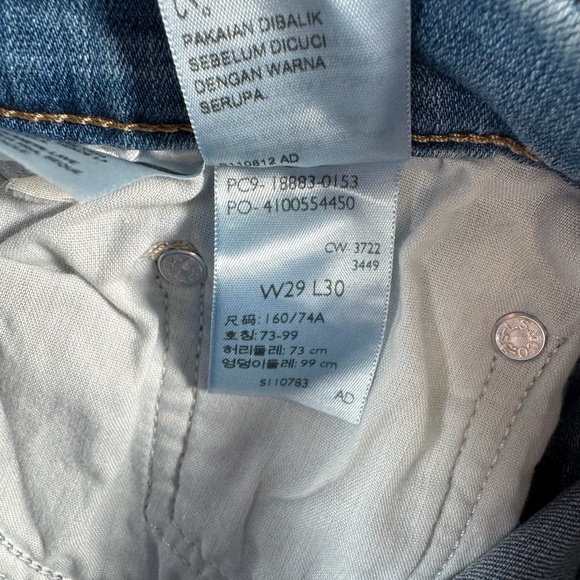 Levis Jeans Womens 29 Blue 724 High Rise Straight Stretch NWT - Picture 4 of 16